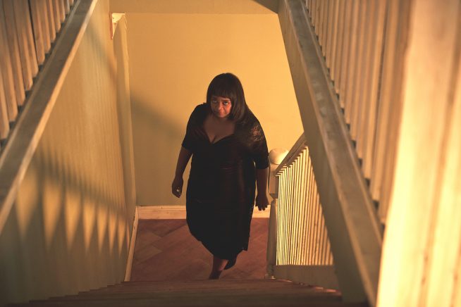 Ma - Actor Octavia Spencer lurks at the bottom of the stairs